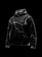 CHASM HOODIE: BLACK SNOWFLAKE (UNISEX) view 8