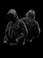 CHASM HOODIE: BLACK SNOWFLAKE (UNISEX) view 9