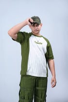 IZAZ TEE: WHITE/GREEN (UNISEX) view 2