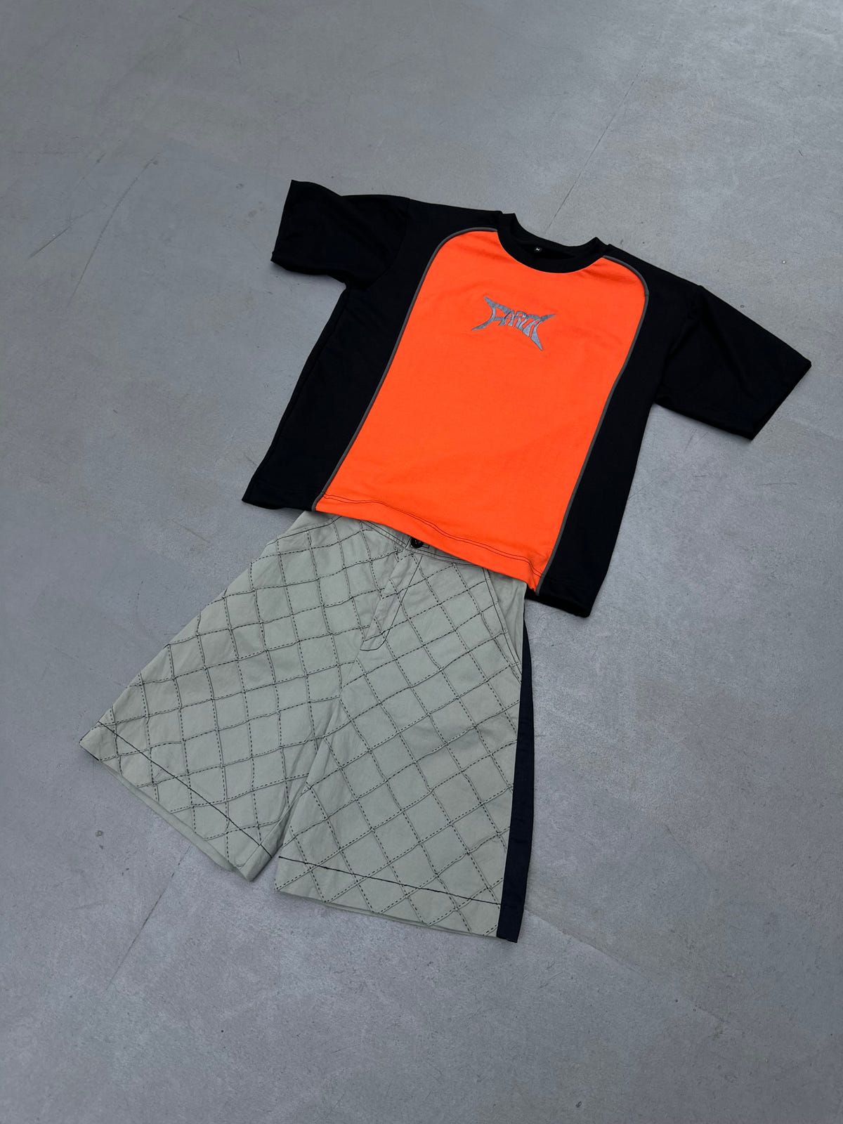 ECHOR TEE: ORANGE/GRAY/BLACK - image 4