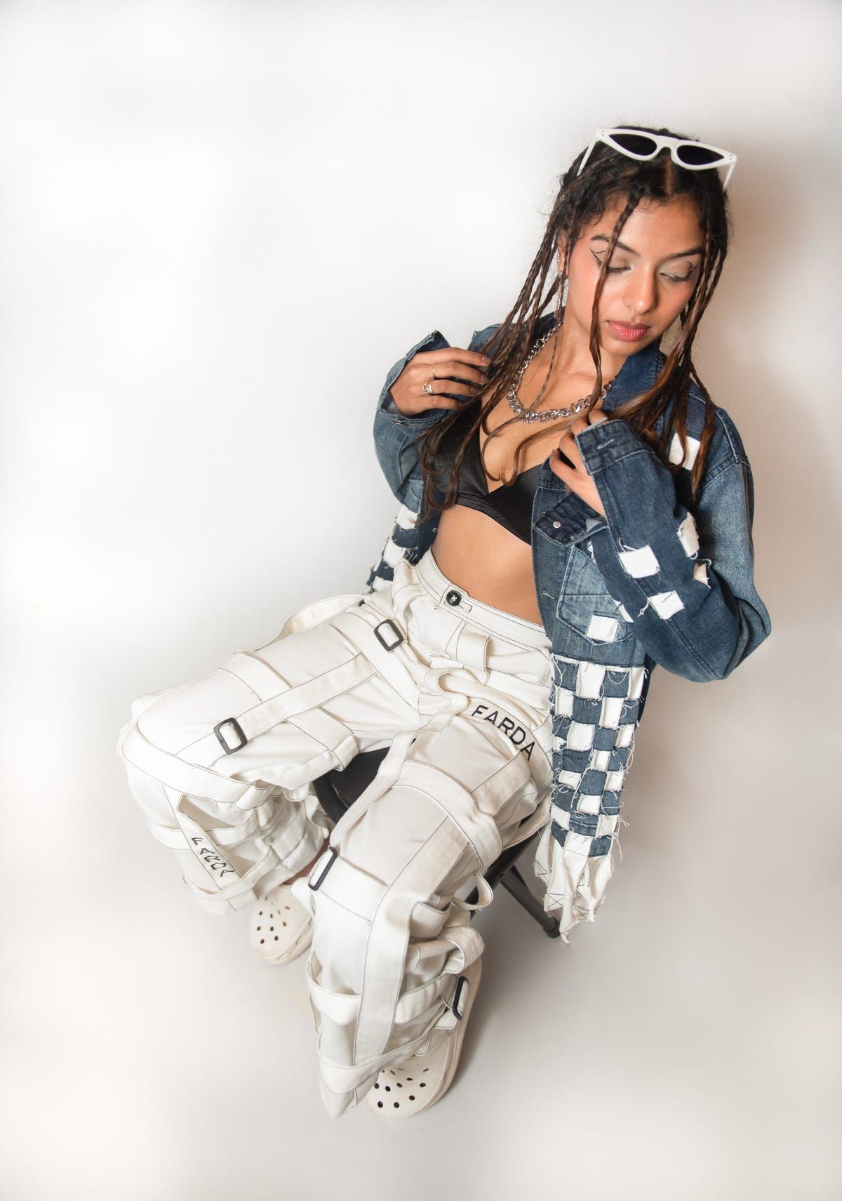 FUCK YOU PIXELETED CUT AND SEW JACKET - image 2