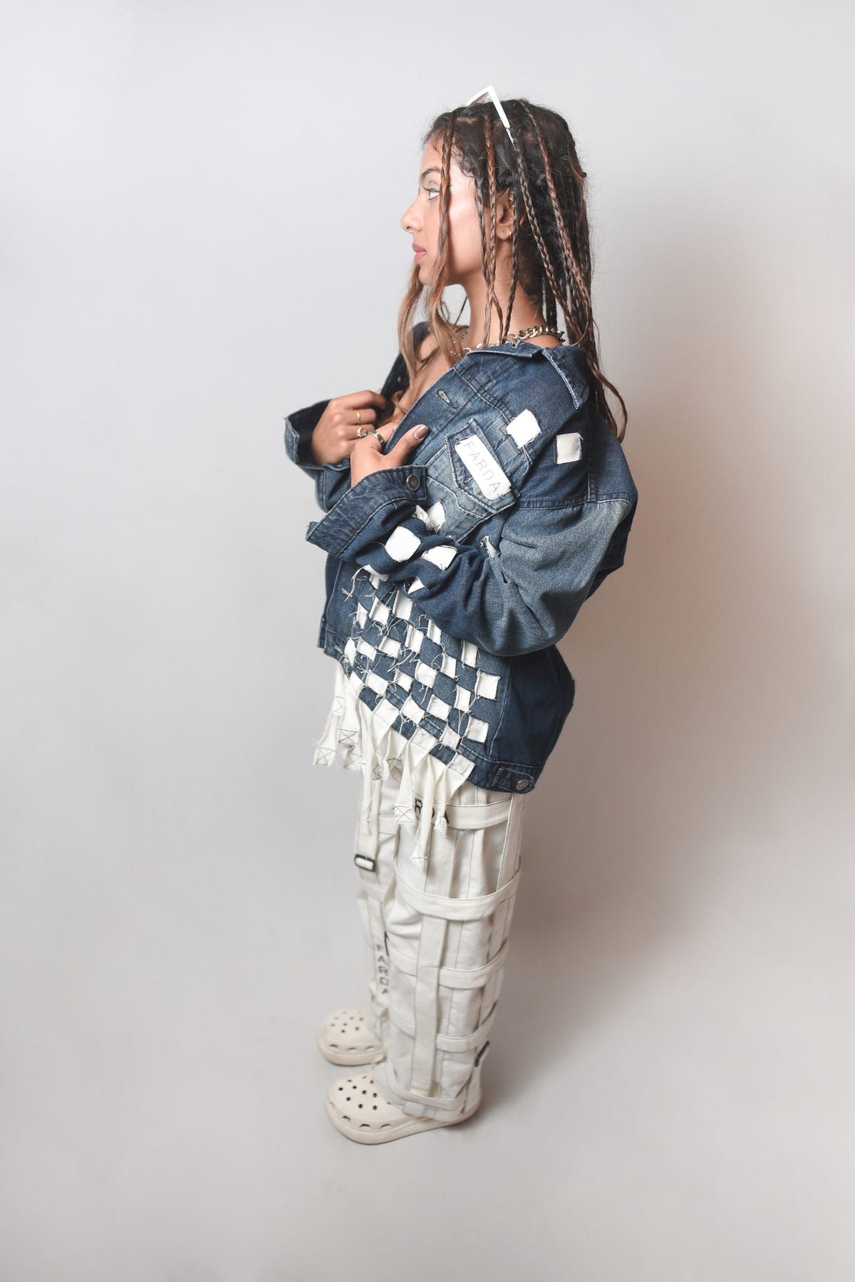 FUCK YOU PIXELETED CUT AND SEW JACKET - image 4