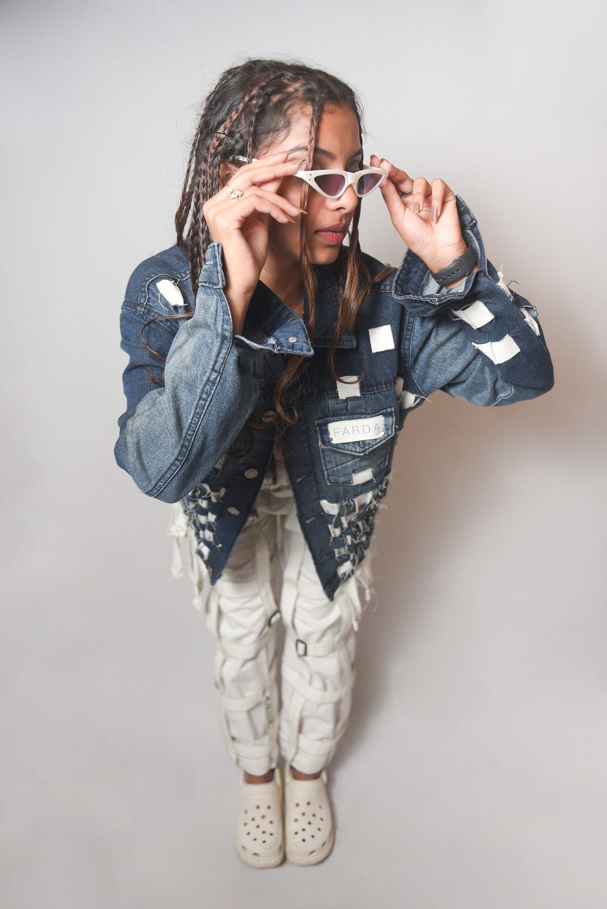 FUCK YOU PIXELETED CUT AND SEW JACKET - image 5