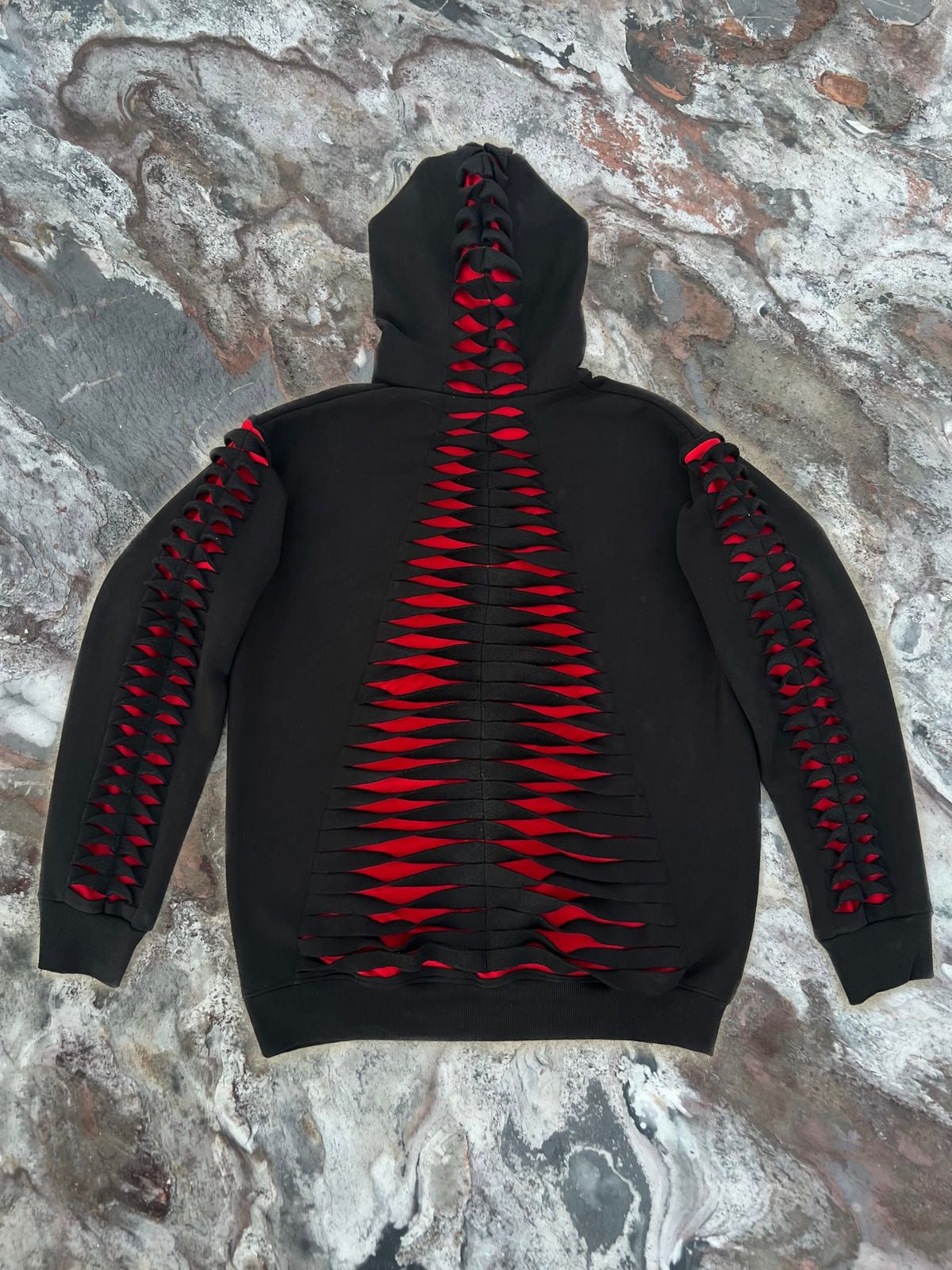 1.1 EXO HOODIE: BLACK/RED - image 1