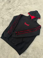 1.1 EXO HOODIE: BLACK/RED view 8