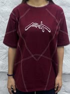 AXIOM TEE: MAROON view 2