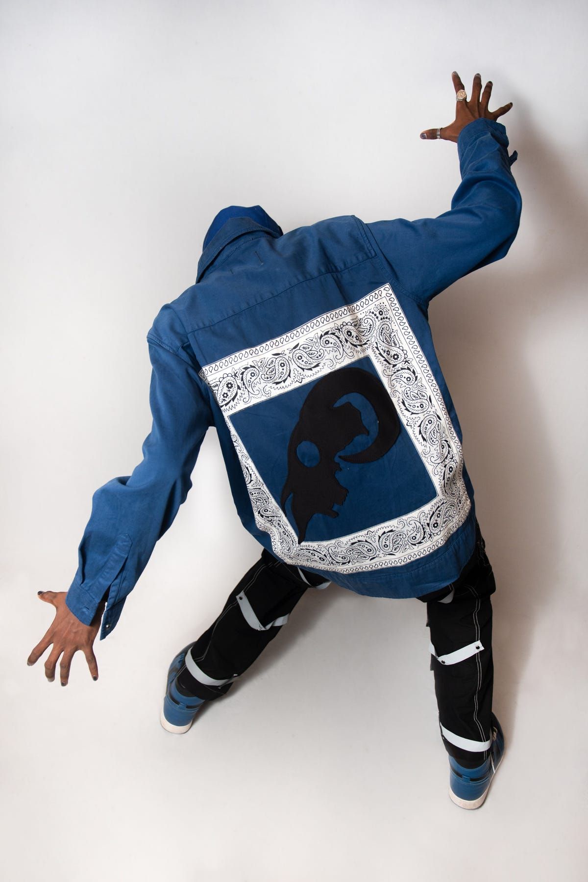 ARIES SKULL HANDPAINTED CUT & SEW JACKET - image 3