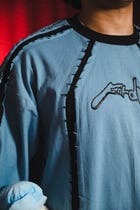 ERYX HALF SLEEVED: POWDER BLUE [UNISEX] view 3