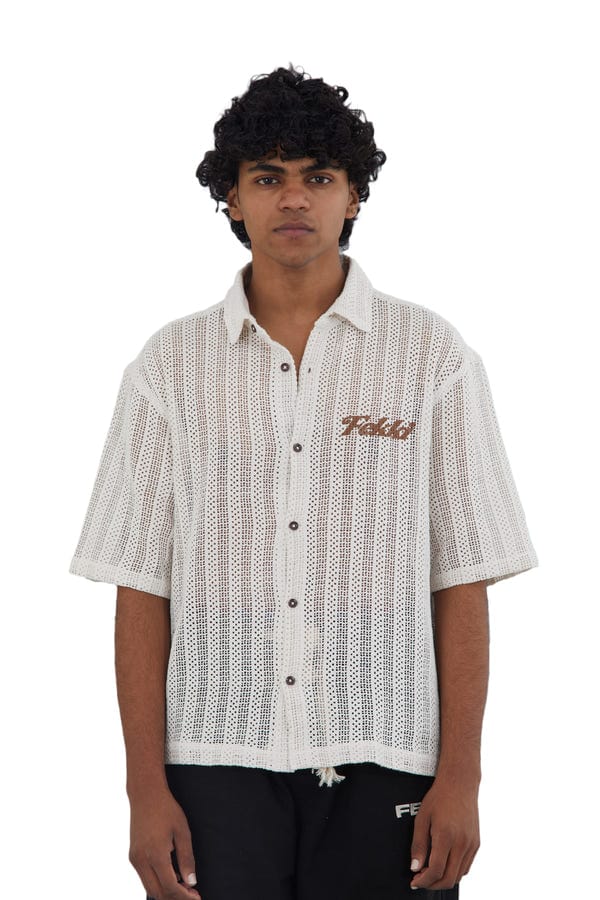 Fekki — CREAM CROCHET SHIRT