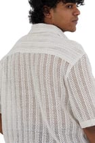 CREAM CROCHET SHIRT view 6