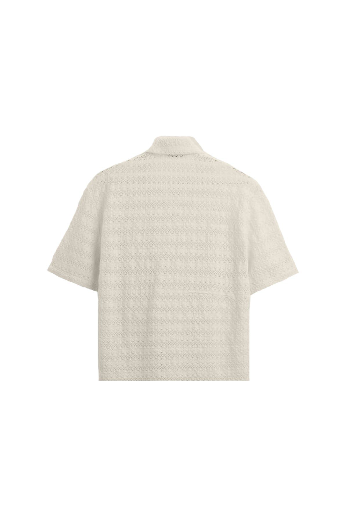 CREAM CROCHET SHIRT - image 8