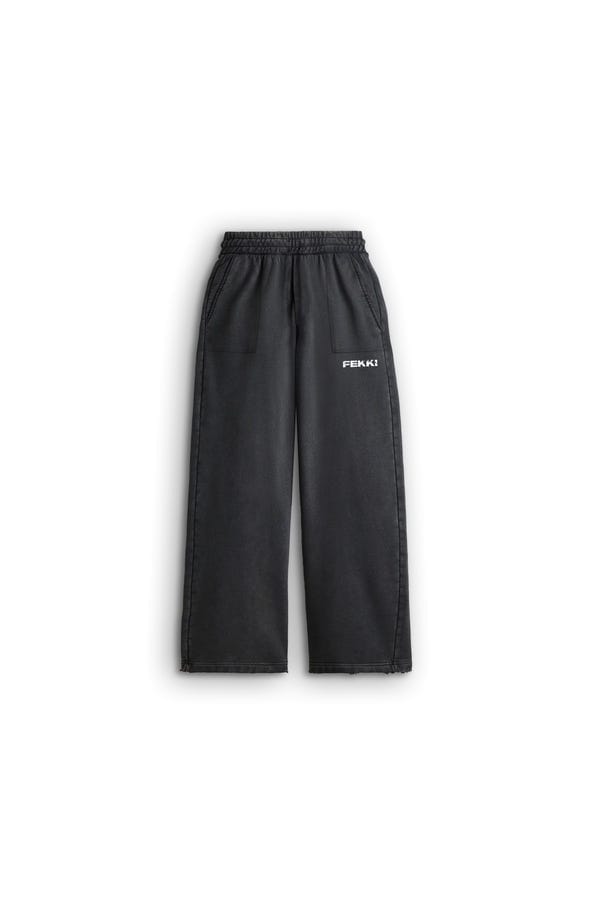Fekki — BLACK WIDE FIT SWEATPANTS