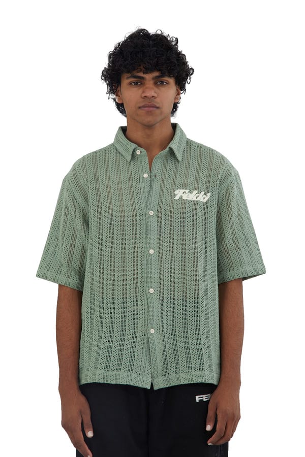 Fekki — SAGE CROCHET SHIRT
