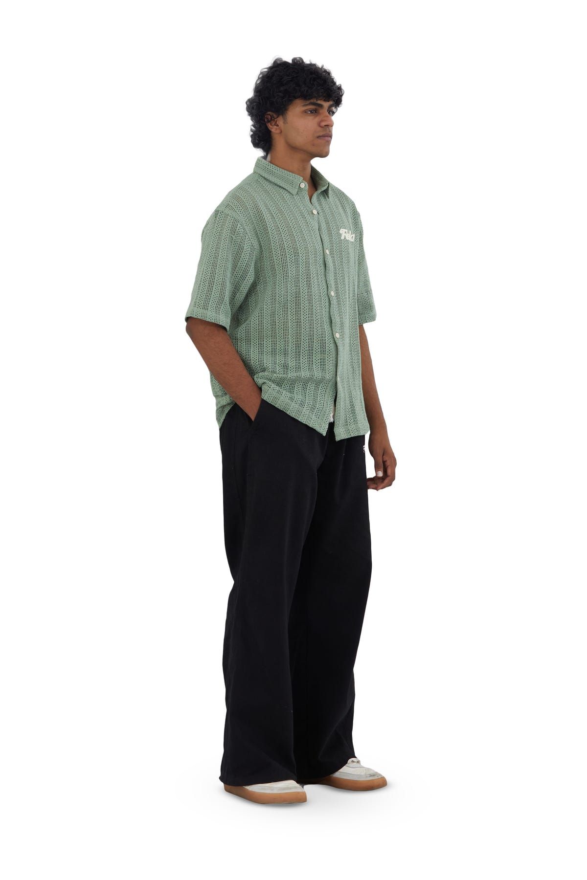 SAGE CROCHET SHIRT - image 4