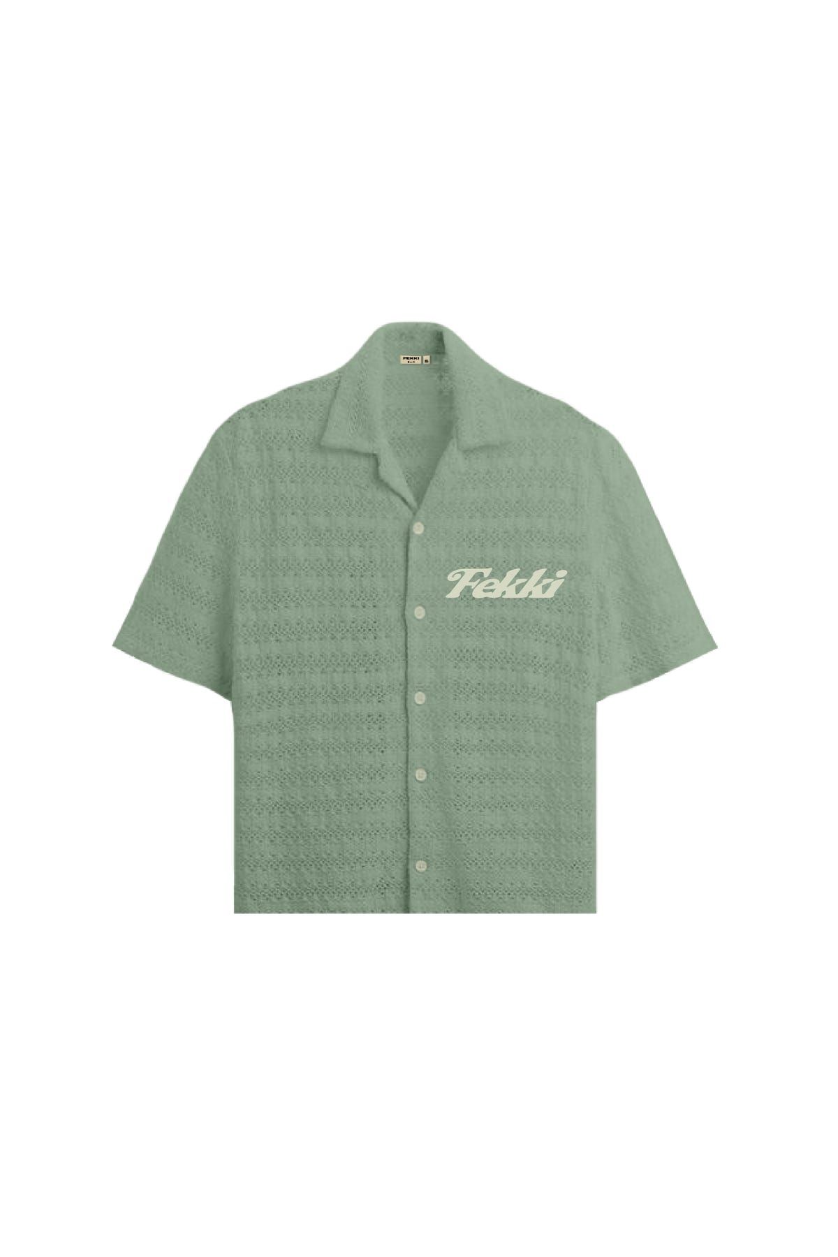 SAGE CROCHET SHIRT - image 7