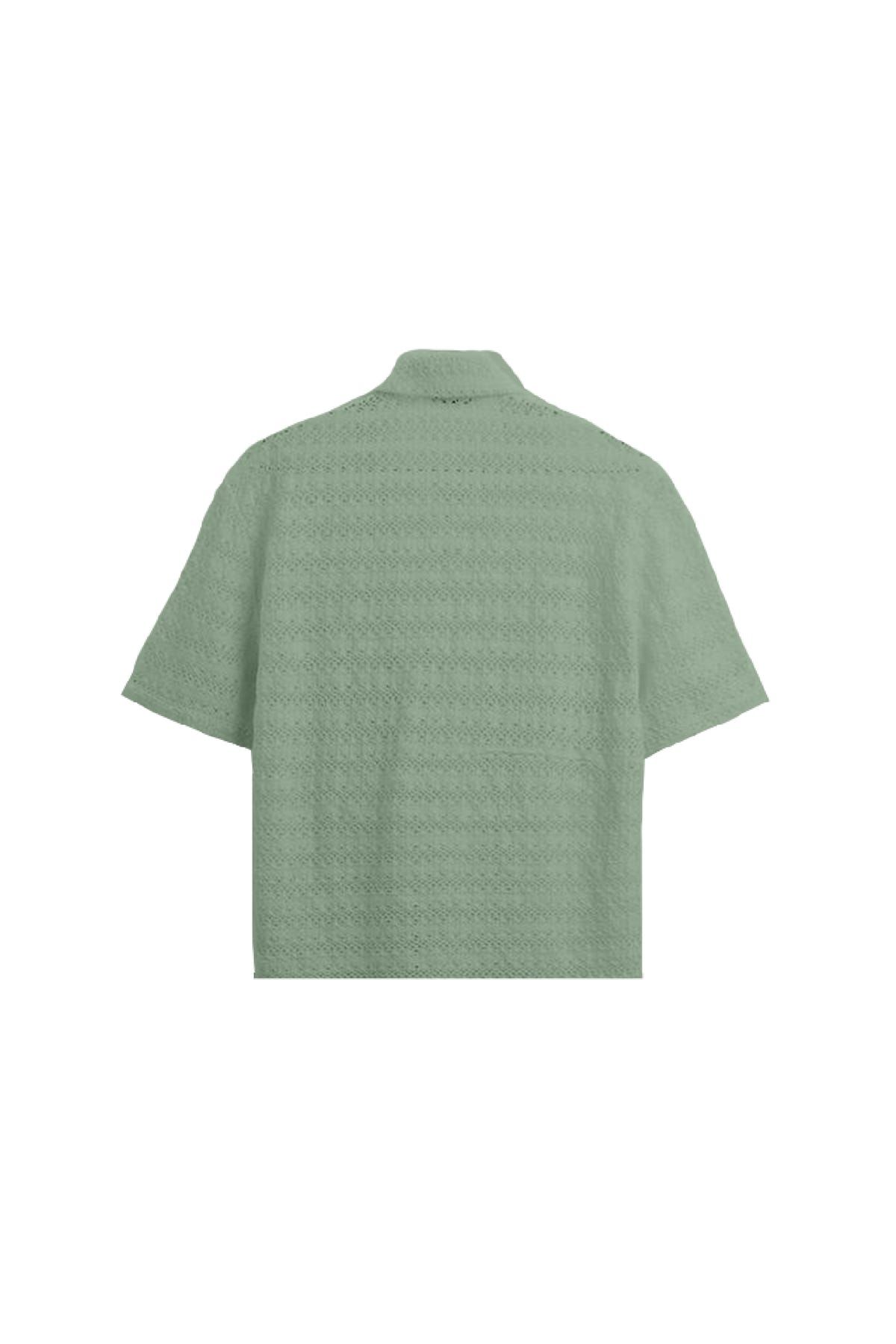 SAGE CROCHET SHIRT - image 8