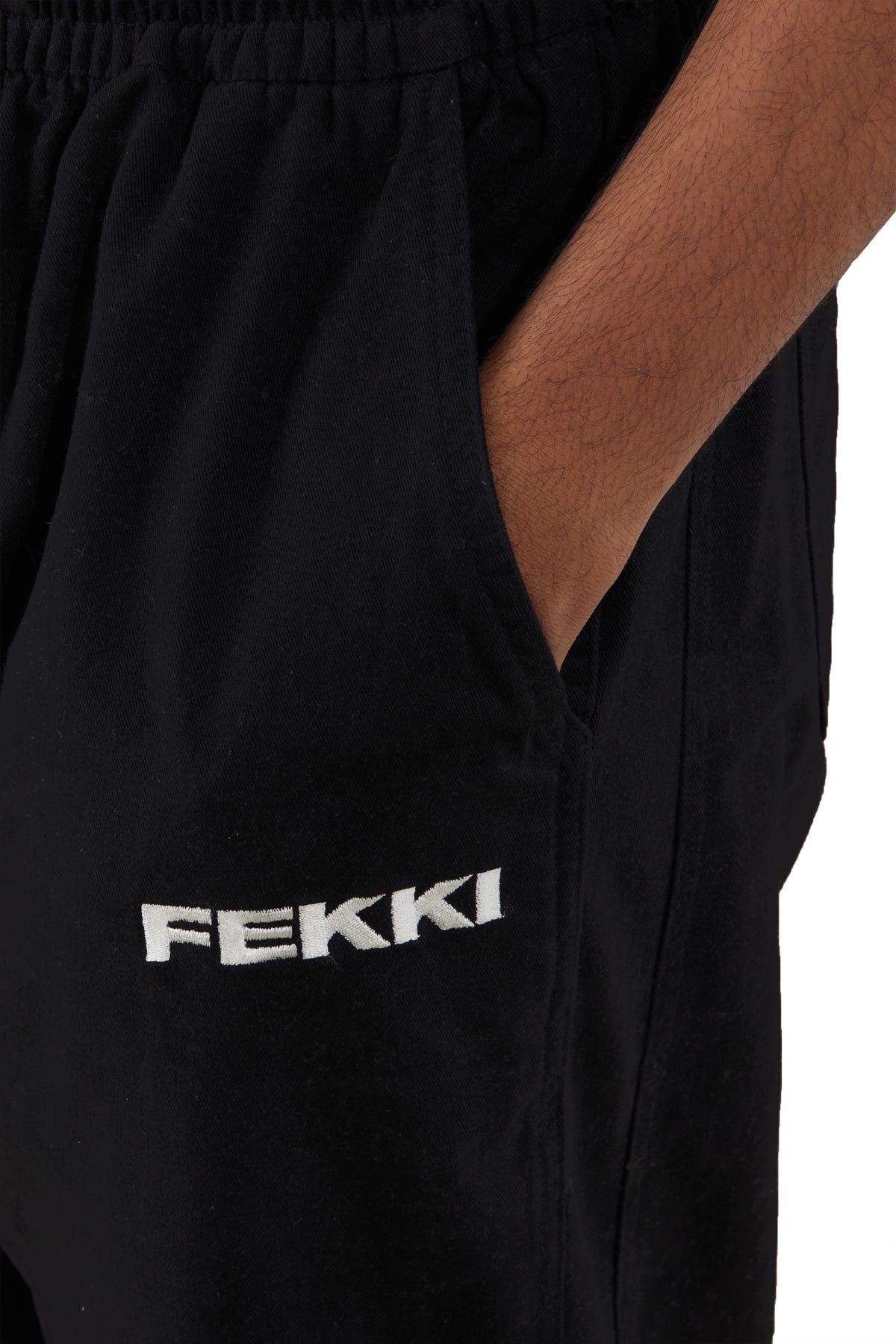 BLACK WIDE FIT CARGOS - image 4