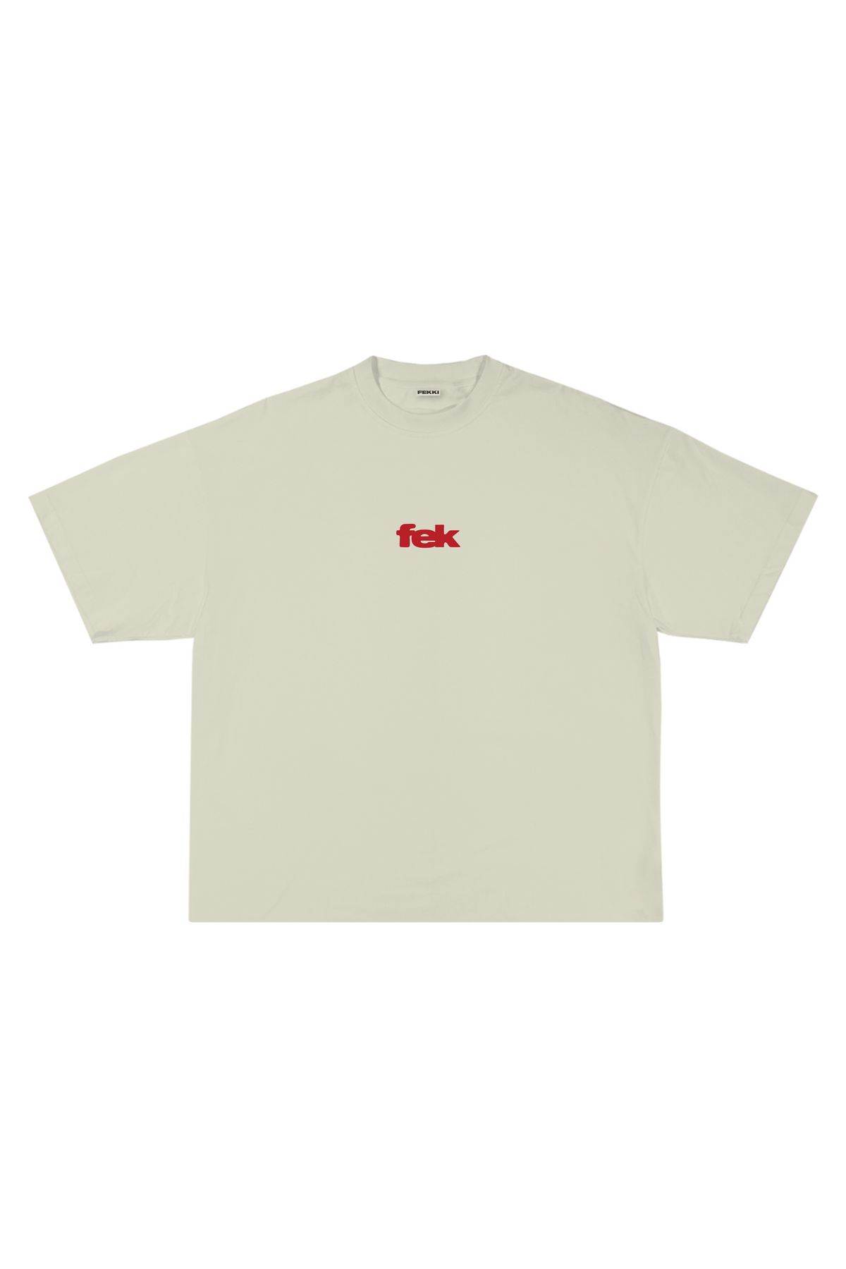 CREAM BASIC TEE - image 1