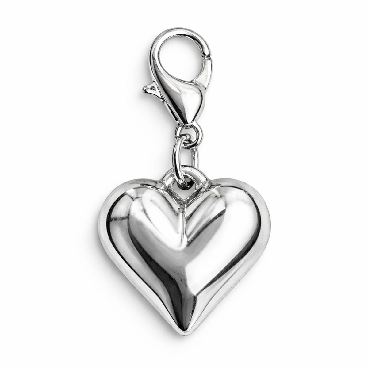 Silver Heart Charm - image 1