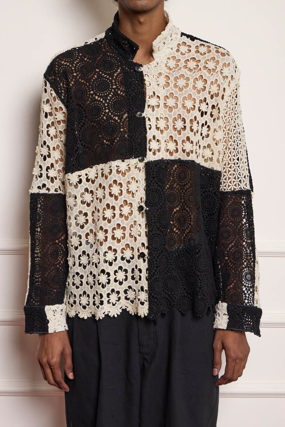 Lace Patchwork Shirt - image 3