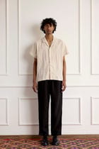 Embroiderd Cotton Short Sleeve Shirt view 1