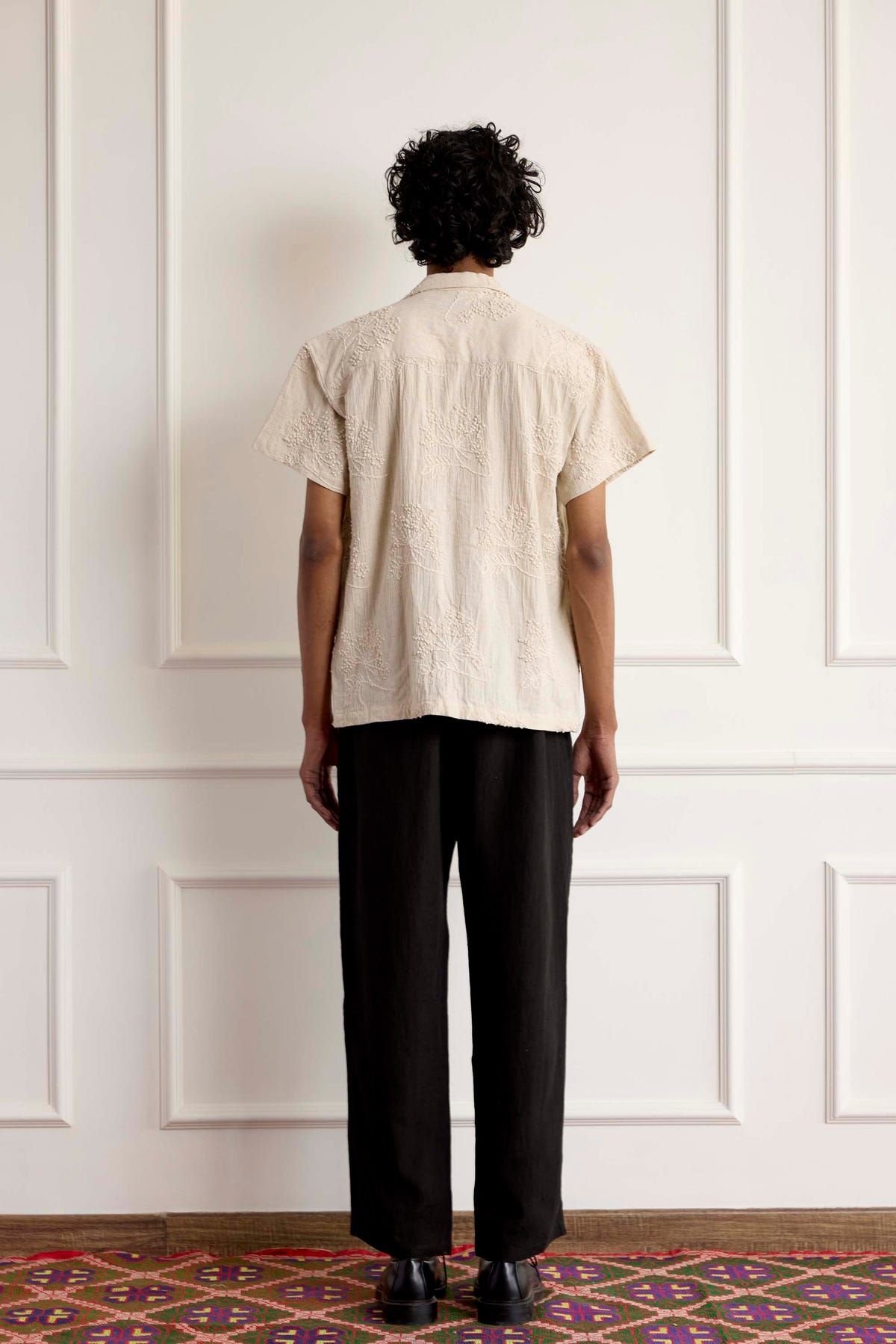 Embroiderd Cotton Short Sleeve Shirt - image 2