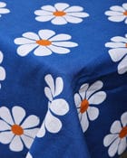 Daisy Printed Tablecloth - Indigo view 2