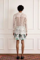 Printed Kantha Shorts view 2