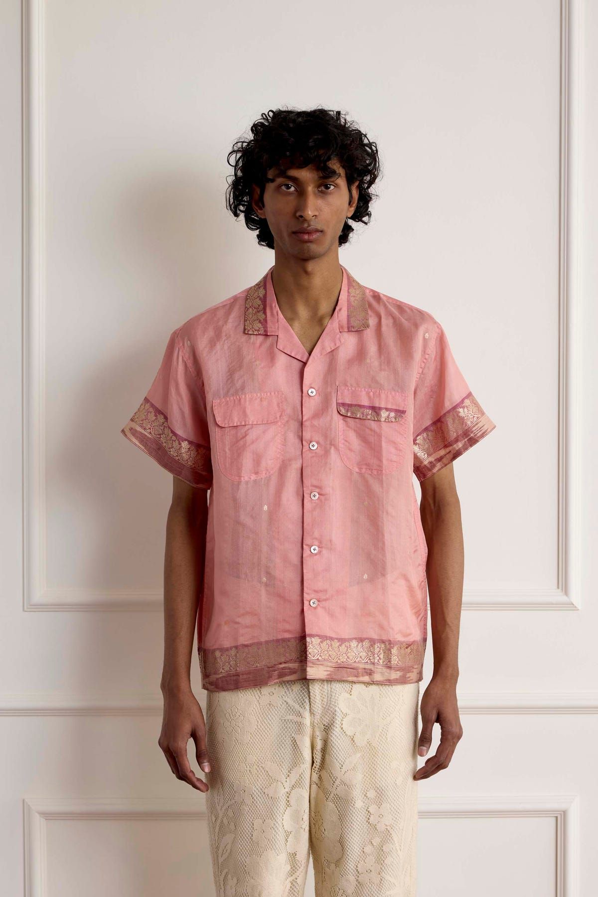 Vintage Saree Shirt - image 3