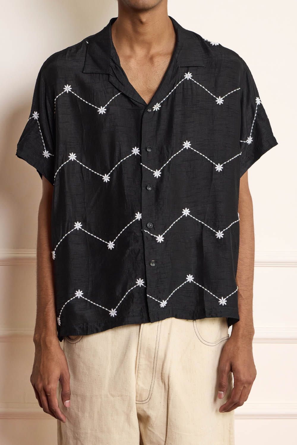 Beaded Silk Shirt - image 3