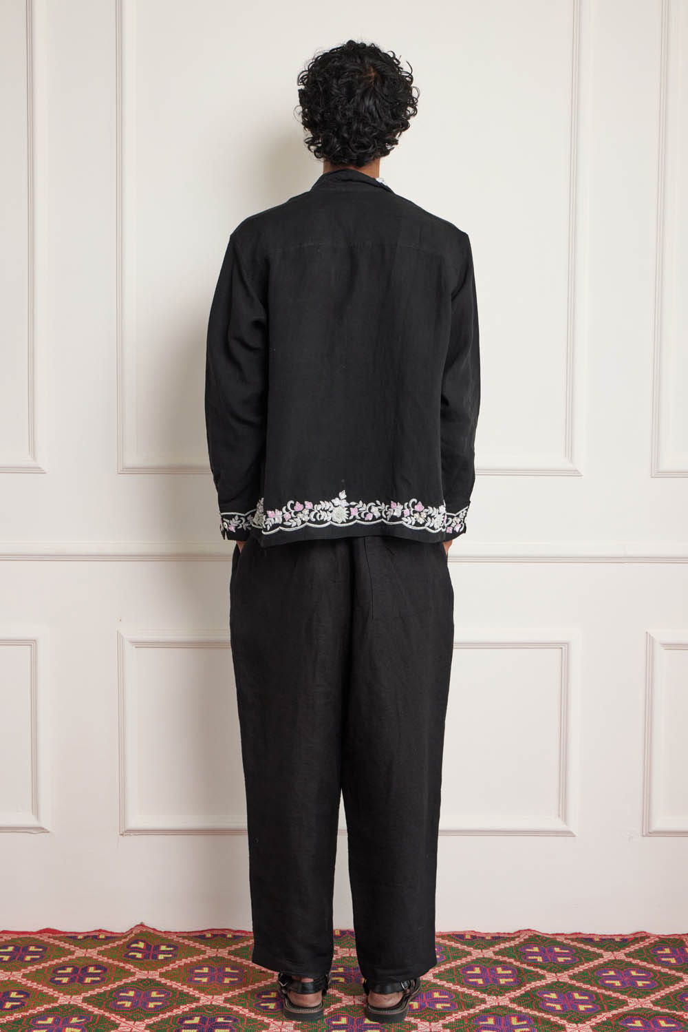 Silver Zardozi Embroidered Shirt - image 2
