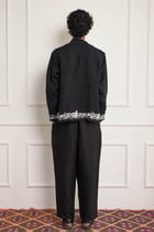 Silver Zardozi Embroidered Shirt view 2