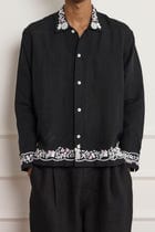 Silver Zardozi Embroidered Shirt view 3