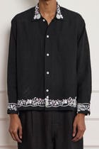 Silver Zardozi Embroidered Shirt view 4