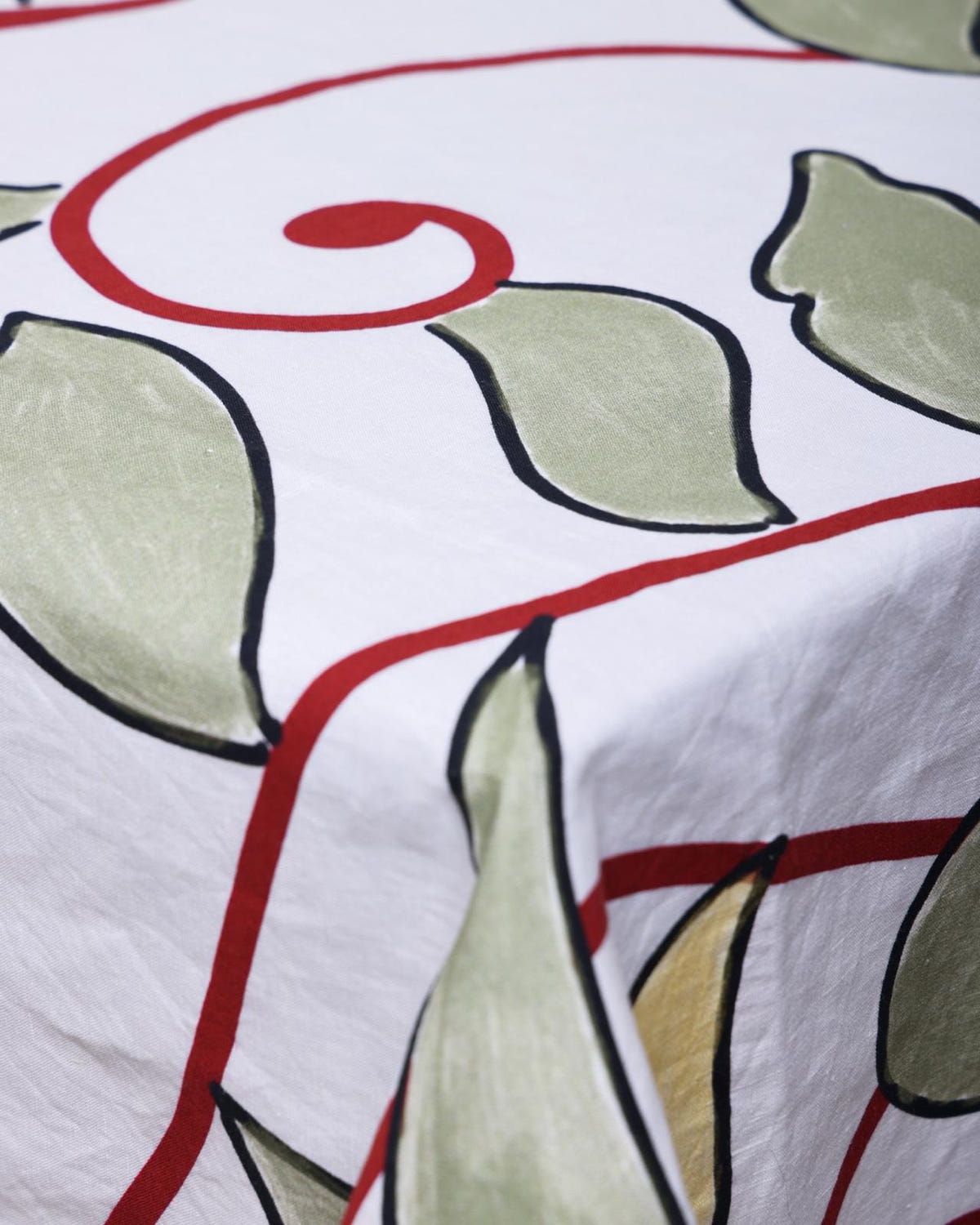 Jungle Scene Hand Printed Tablecloth - image 3