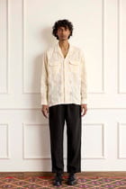 Lace Patch Long Sleeve Shirt view 1