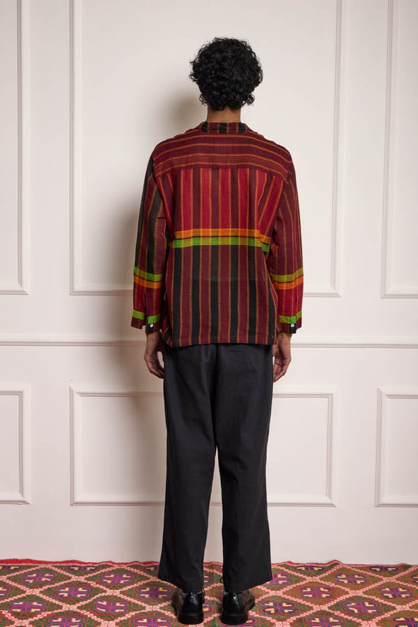 Harago — Handloom Scarf Shirt