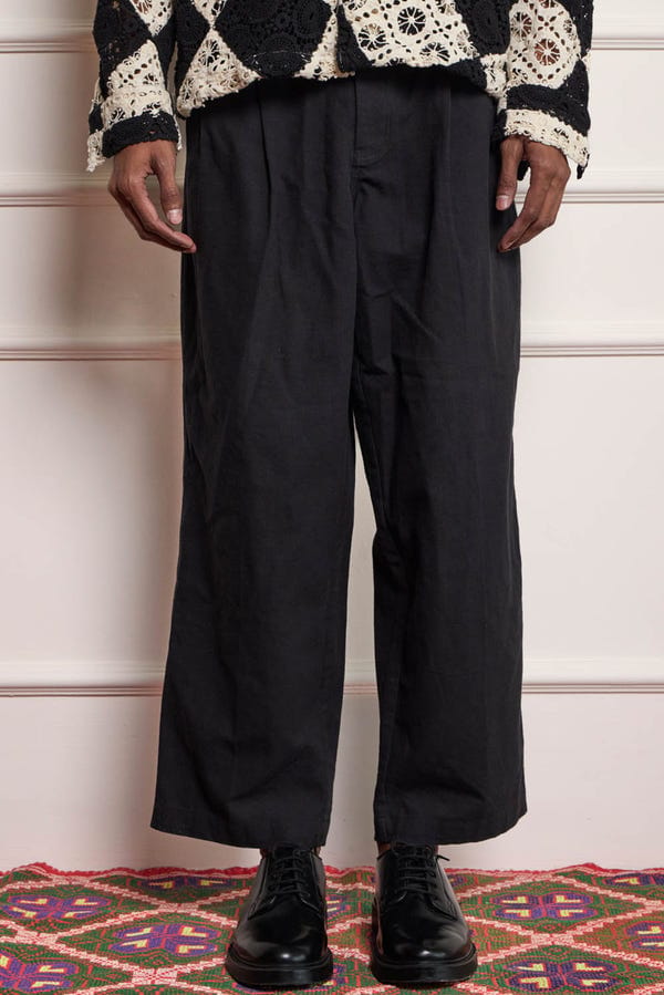 Harago — Black Wide Leg Pants