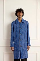 Textured Woven Long Blouson view 3