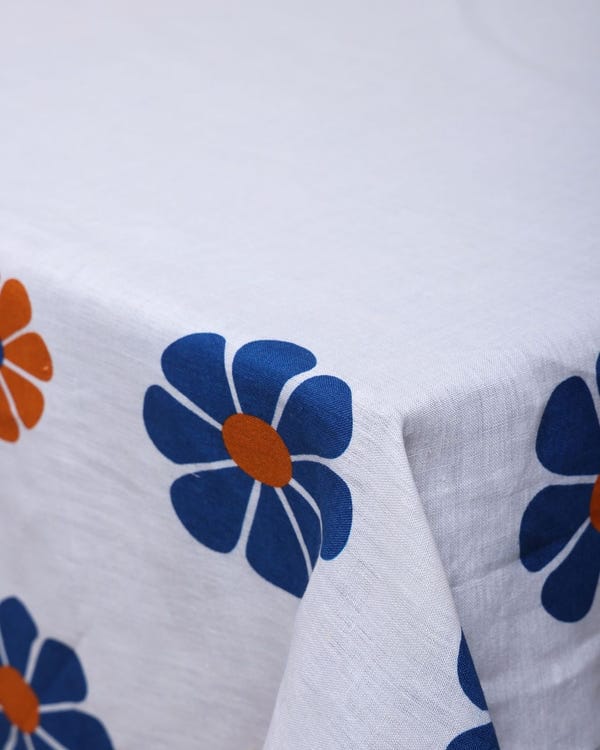 Harago — Daisy Printed Tablecloth - Off White