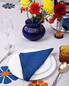 Daisy Printed Tablecloth - Off White view 3