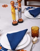 Daisy Printed Tablecloth - Off White view 4