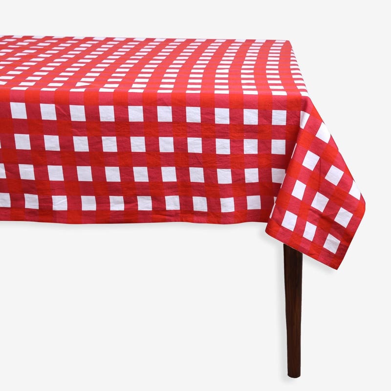 Red Gingham Tablecloth