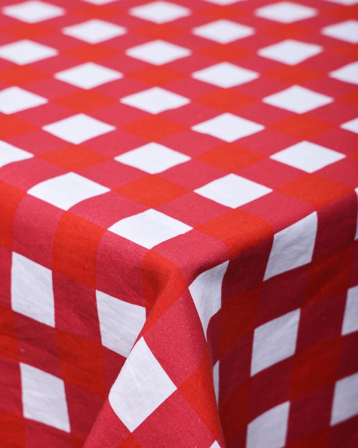 Red Gingham Tablecloth - image 2