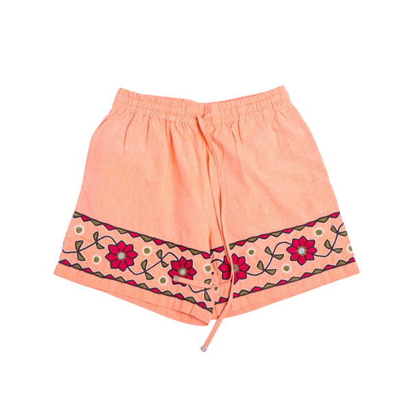 Harago — Kutchi Embroidered Shorts
