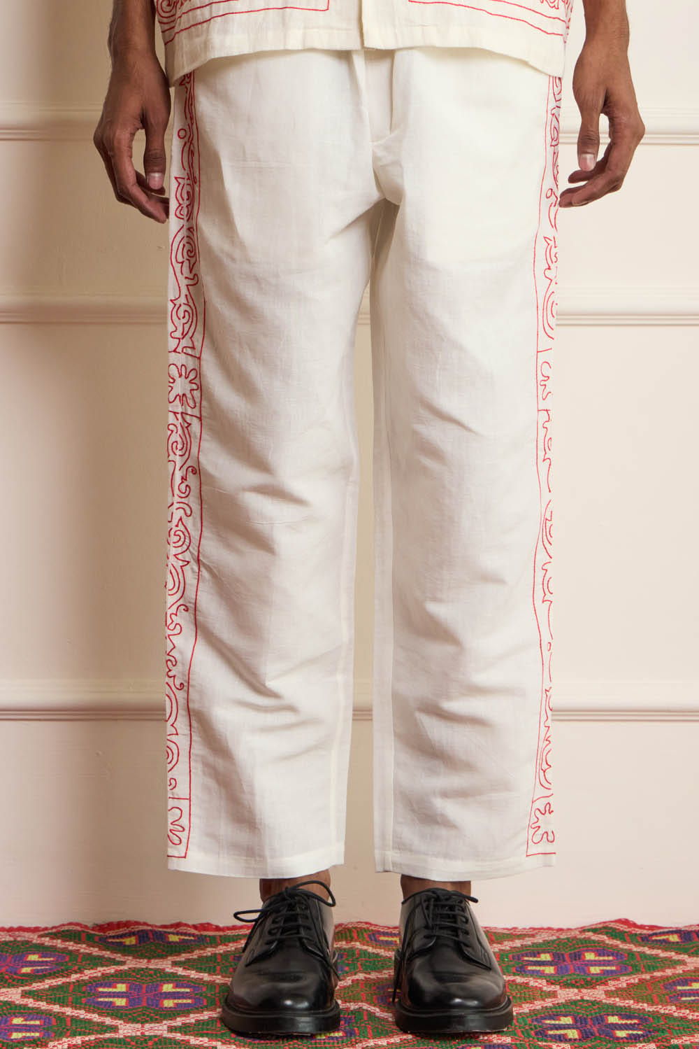 Classic Hand Embroidered Pants - image 1
