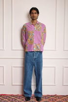 Block Printed Patchwork Shirt view 1