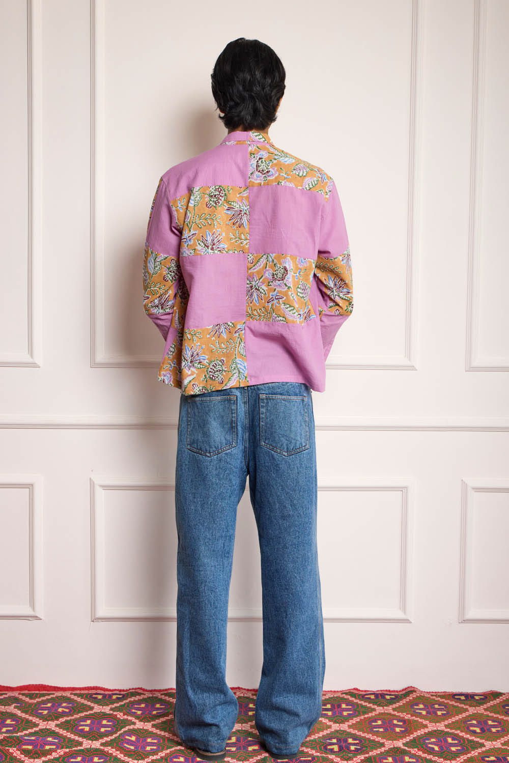 Block Printed Patchwork Shirt - image 2