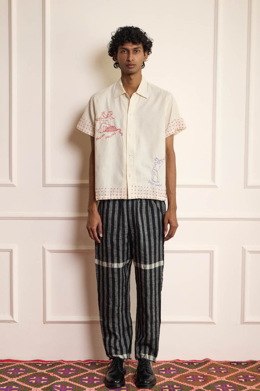 Sailing Embroidered Shirt - image 1