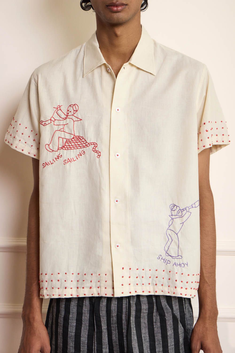 Sailing Embroidered Shirt - image 3